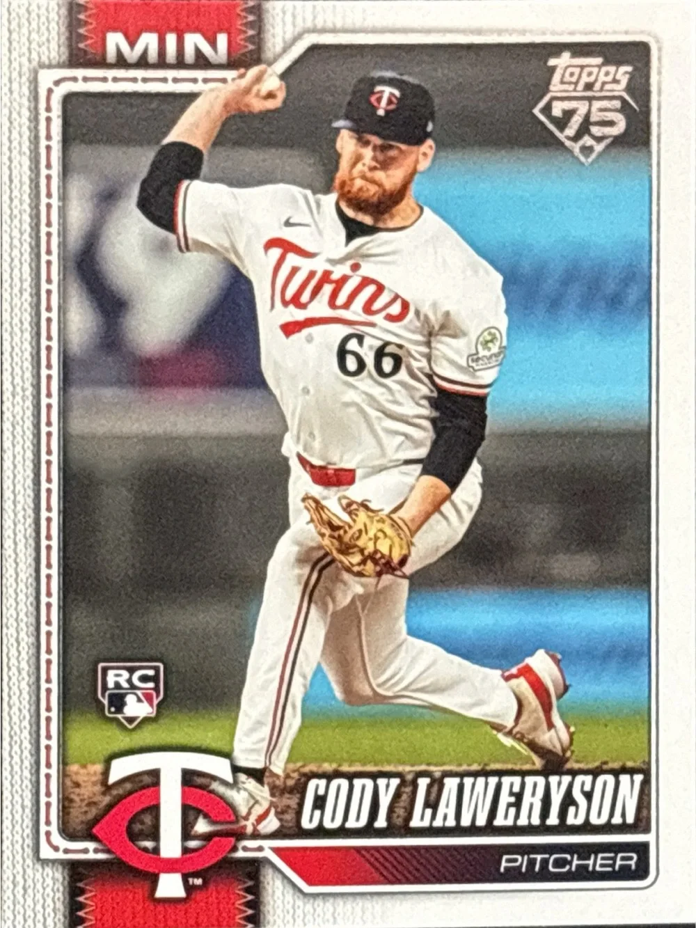 Topps Cody Laweryson Minnesota Twins Rookie Baseball Card